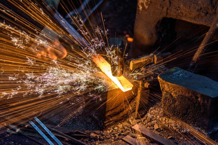 forgeage à chaud d’une pièce mécanique