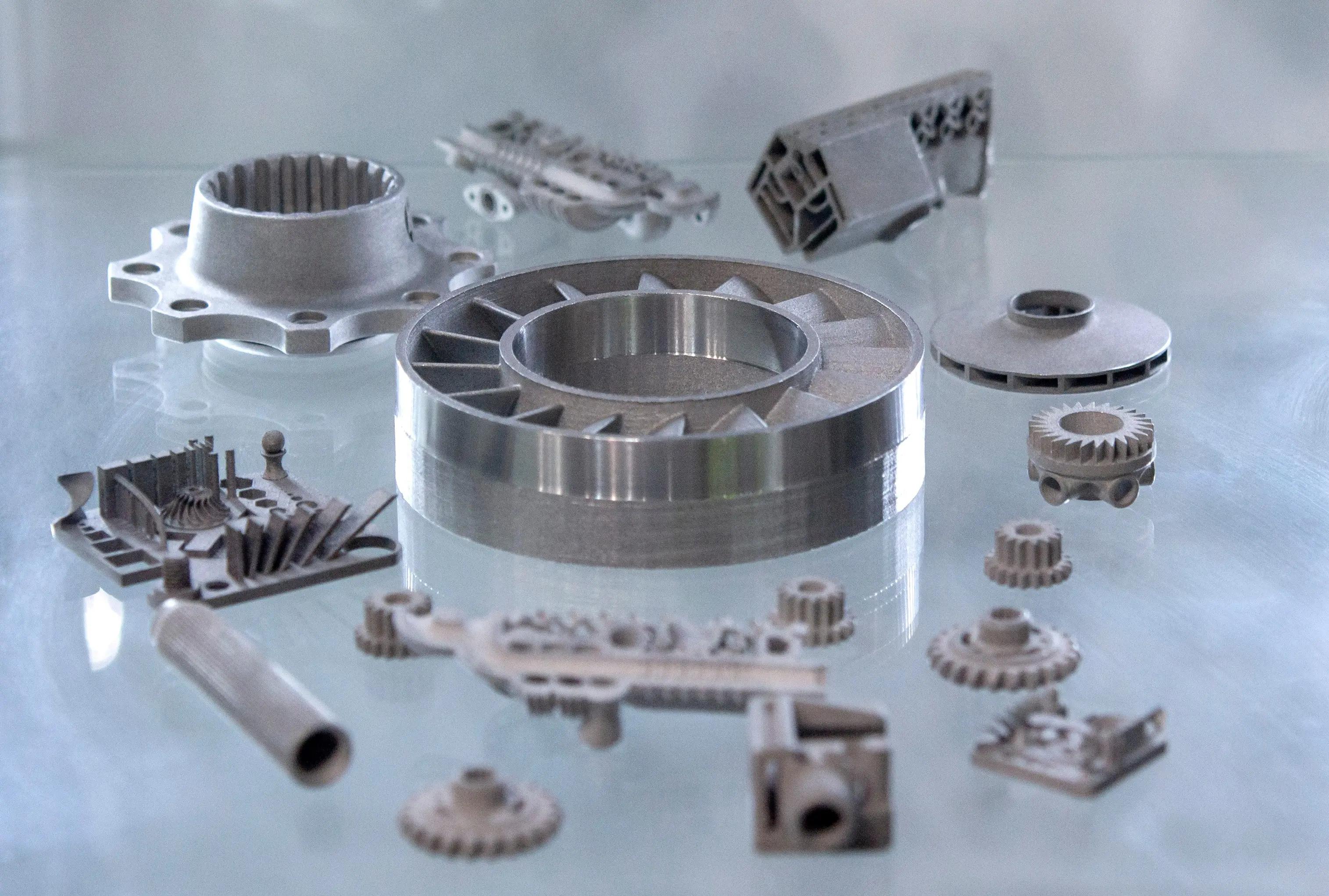 pièces mécaniques métalliques imprimées en 3D